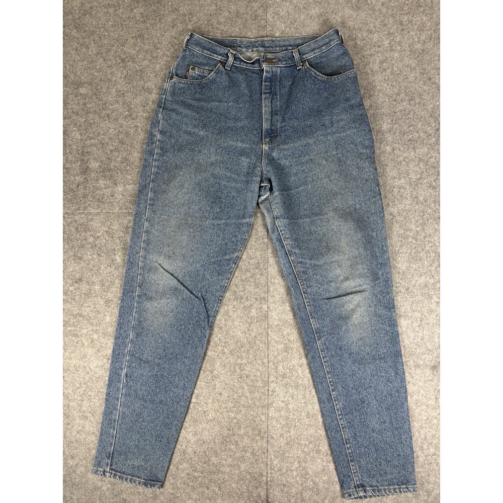 Vintage Lee Riders Jeans Womens 16 32/33 Long High Rise Tapered Faded Mom USA